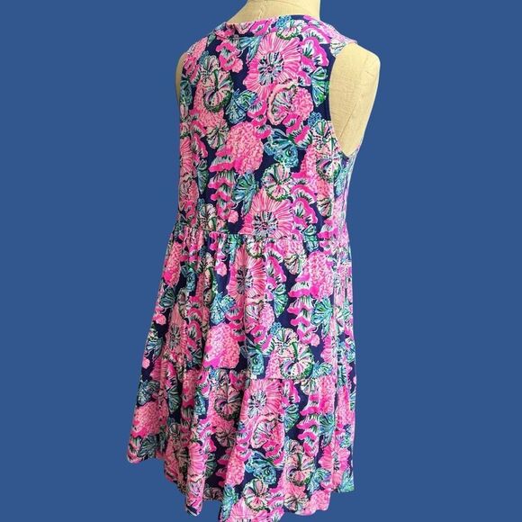 Lilly Pulitzer Girls (SZ: 12/14) Cotton Summer Ruffled Dress / NWOT - Picture 2 of 8